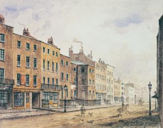 View of Marylebone High Street, 1848 (w/c on paper) | Obraz na stenu