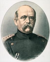 Otto Eduard Leopold, Prince von Bismarck (1815-98) (coloured engraving) | Obraz na stenu