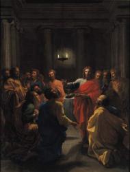 Christ Instituting the Eucharist, or The Last Supper, 1640 (oil on canvas) | Obraz na stenu