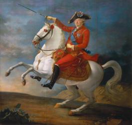 Equestrian Portrait of Louis XVI (1754-93) 1791 (oil on canvas) | Obraz na stenu