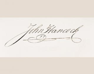 Signature of John Hancock (litho) | Obraz na stenu