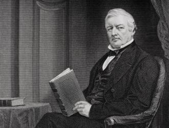 Portrait of Millard Fillmore (1800-74) (litho) (detail of 254650) | Obraz na stenu