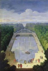 Le Bassin du Miroir d'eau et l'île Royale, c.1688 (oil on canvas) | Obraz na stenu