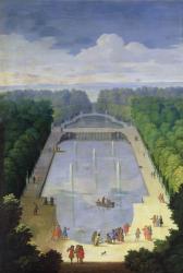 Le Bassin du Miroir d'eau et l'île Royale, c.1688 (oil on canvas) | Obraz na stenu