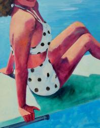 Polka Dot Swimsuit, 2014, (oil on canvas) | Obraz na stenu