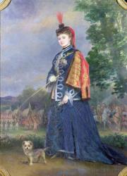 Hortense Schneider (1833-1920) in the role of the Grand Duchess in 'La Grande Duchesse de Gerolstein' by Jacques Offenbach (1819-90) 1874 (oil on canvas) | Obraz na stenu