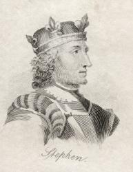 King Stephen, from 'Crabb's Historical Dictionary', published 1825 (litho) | Obraz na stenu