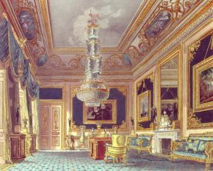The Blue Velvet Room, Carlton House from Pyne's 'Royal Residences', 1818 | Obraz na stenu
