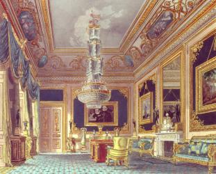 The Blue Velvet Room, Carlton House from Pyne's 'Royal Residences', 1818 | Obraz na stenu