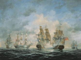 19th Century Naval Engagement in Home Waters | Obraz na stenu