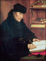 Portrait of Erasmus of Rotterdam (1466-1536) (oil on canvas) | Obraz na stenu