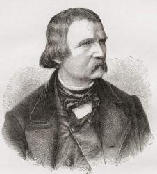 Wilhelm von Kaulbach, 1805-1874. German artist, muralist and book illustrator. From Nuestro Siglo, published 1883. | Obraz na stenu