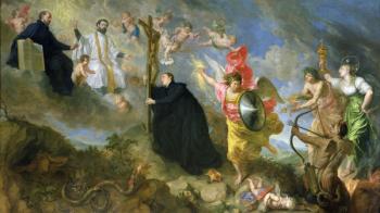 The Vows of Saint Aloysius of Gonzaga (oil on canvas) | Obraz na stenu