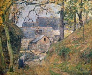 A Farm at Montfoucault, 1894 (oil on canvas) | Obraz na stenu