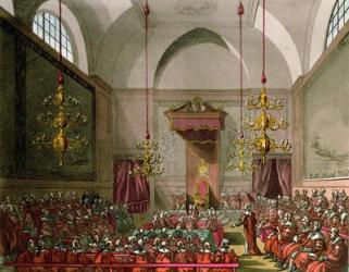 House of Lords from Ackermann's 'Microcosm of London' | Obraz na stenu