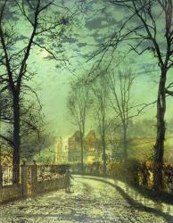 A Moonlit Road, 19th century | Obraz na stenu