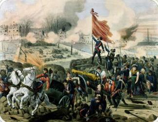 Attack at Pont de Neuilly and Courbevoie, 2nd April 1871 (litho) | Obraz na stenu