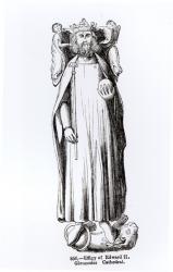 Effigy of Edward II (1284-1327) from Gloucester Cathedral (engraving) | Obraz na stenu