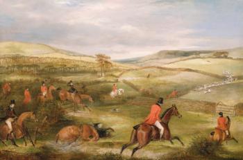 The Berkeley Hunt, 1842: The Chase (oil on canvas) | Obraz na stenu