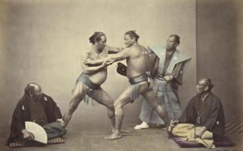 Representatives of Nio, the Japanese Hercules, 1866-7 (photo) | Obraz na stenu