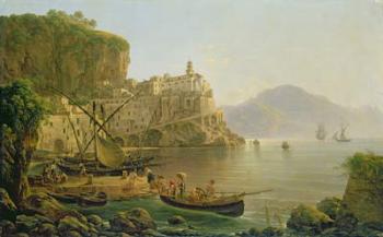 View Towards Atrani on the Amalfi, 1817 (oil on canvas) | Obraz na stenu