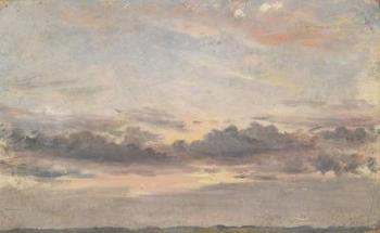 A Cloud Study, Sunset, c.1821 (oil on paper on millboard) | Obraz na stenu