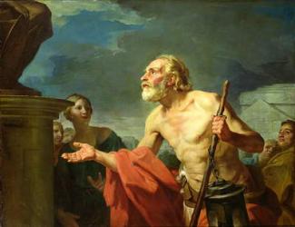 Diogenes Asking for Alms, 1767 (oil on canvas) | Obraz na stenu