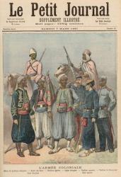 The Colonial Army, from 'Le Petit Journal', 7th March 1891 (colour litho) | Obraz na stenu