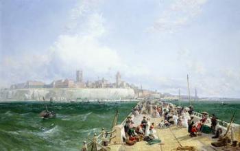 A View of Margate from the Pier, 1868 (oil on canvas) | Obraz na stenu