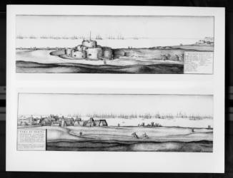 The Town and Castle of Deal, Kent, 1640 (engraving) | Obraz na stenu