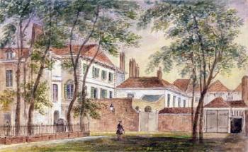 View of the House and Museum of the Late Duchess of Portland (1715-1785) 1796 (w/c on paper) | Obraz na stenu