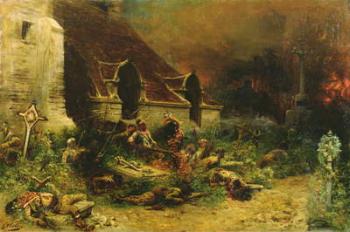 The Chouans defending their dead, 1902 (oil on canvas) | Obraz na stenu