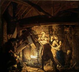 The Iron Forge, 1772 (oil on canvas) | Obraz na stenu