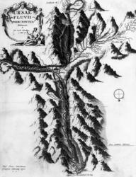 Ursae Fluvii primi fontes delineati, c.1721 (engraving) | Obraz na stenu