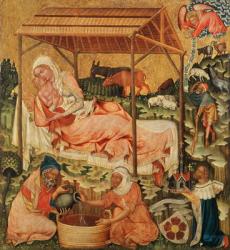 Nativity, c.1350 (tempera on wood) | Obraz na stenu