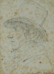 Jacques Hebert (1757-94) (pencil on paper) | Obraz na stenu