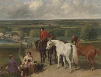 Exercising the royal horses, 1847-55 (oil on canvas) | Obraz na stenu