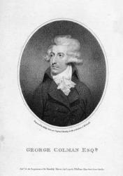 George Colman the Younger, engraved by William Ridley, 1797 (engraving) | Obraz na stenu
