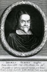 Portrait of Thomas Albius (White) (1588-1680), 1713 (engraving) | Obraz na stenu