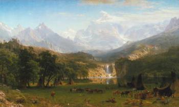 Rocky Mountains, Lander's Peak, 1863 (oil on canvas) | Obraz na stenu