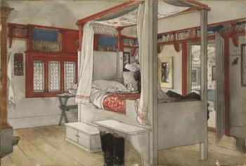 Daddy's Room, from 'A Home' series, c.1895 (w/c on paper) | Obraz na stenu