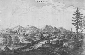 Peking, an illustration from Jan Nieuhof's 'An Embassy to China', published 1665 (engraving) | Obraz na stenu