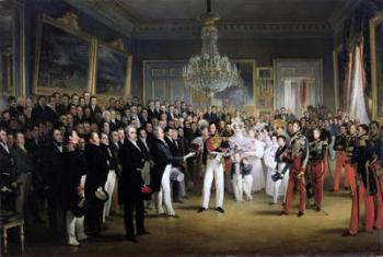The Chamber of Deputies at the Palais Royal Summoning the Duke of Orleans, 7th August 1830 (oil on canvas) | Obraz na stenu