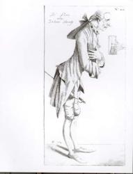 Laurence Sterne (1713-68) (engraving) (b&w photo) | Obraz na stenu