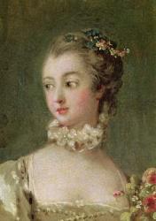 Madame de Pompadour (1721-64) (oil on canvas) (detail of 26230) | Obraz na stenu