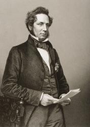 Charles Gilpin, 18151874. Quaker, orator, politician, publisher and railway director. From The Drawing-Room of Eminent Personages, Published 1860 | Obraz na stenu