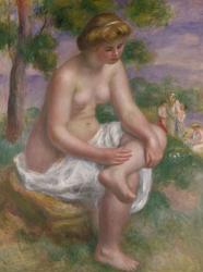 Seated Bather in a Landscape or, Eurydice, 1895-1900 (oil on canvas) | Obraz na stenu