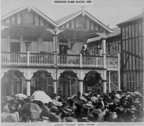 The first Phoenix Park Races, 1903 (b/w photo) | Obraz na stenu