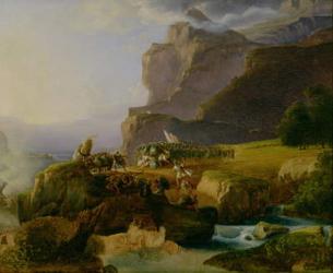 Battle of Thermopylae in 480 BC, 1823 (oil on canvas) | Obraz na stenu