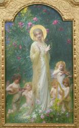 The Virgin in Paradise (oil on canvas) | Obraz na stenu